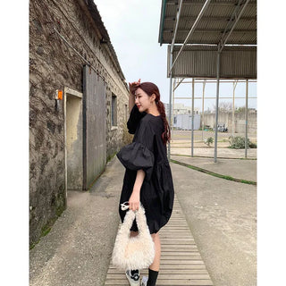 Balloon Fit Mini Dress