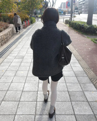 Half-neck boa jacket
