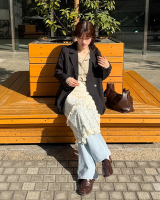 Lace long skirt
