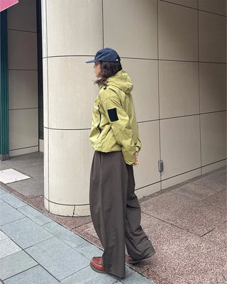 (Unisex) Wrap-design wide-leg slacks