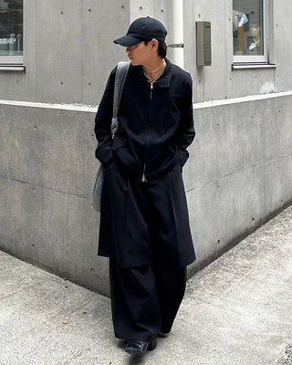 Side pocket zip-up jacket