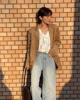Shirred Ribbon Blouse