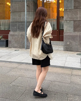 Flared Bermuda shorts