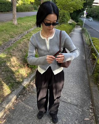 Layered-style cardigan