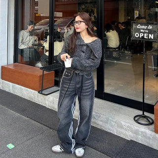 Toggle Button Turtleneck Cardigan