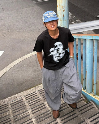 Face print T-shirt