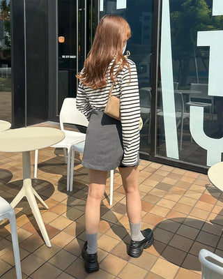Suede Square Belt Shoulder Bag