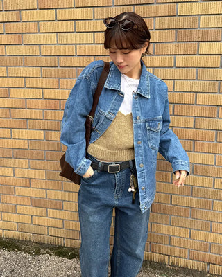 Oversized denim jacket