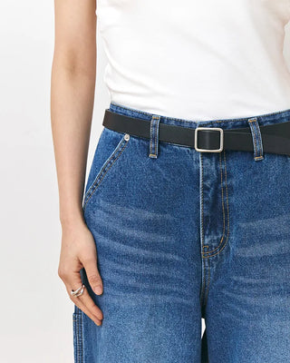 [5th Re-release] (ORIGINAL) Holeless Leather Belt (black)