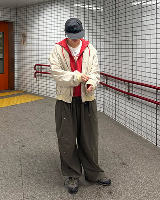 (Unisex) Drawstring Pintuck Slacks