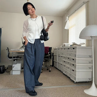 Linen blend cardigan