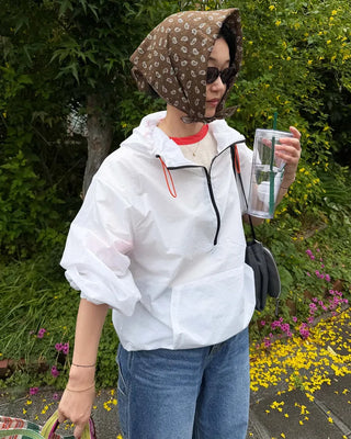 UV-cut summer zip anorak