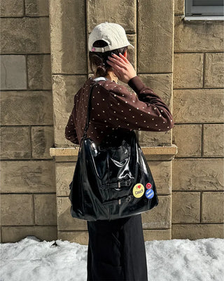 2-Way Leather Shoulder & Tote Bag