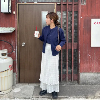 Lace long skirt