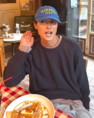 Loose-fit raglan knit