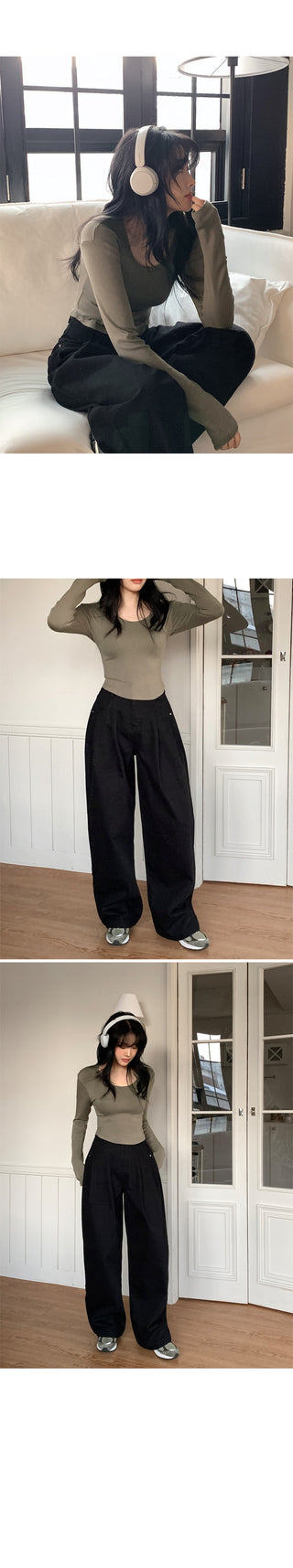 (Short/Basic/Long) (5 colors) Cotton Slacks Pants