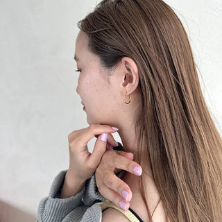Simple hoop earrings