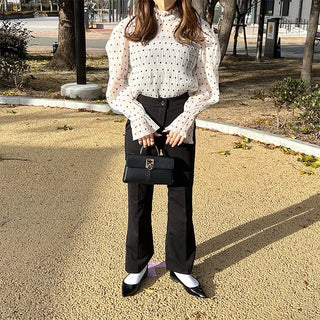 Polka dot blouse