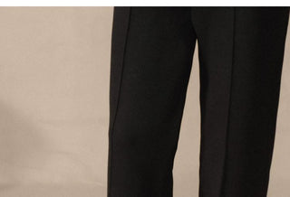 [CULTUM] Knit Drawstring Straight Pants