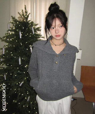 Repeated Open Pocket Knitwear - 2 colors