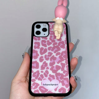 [MADE] Leopard Pink Glass Bumper iPhone Case