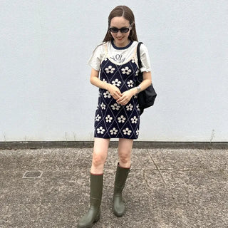 Flower mini dress