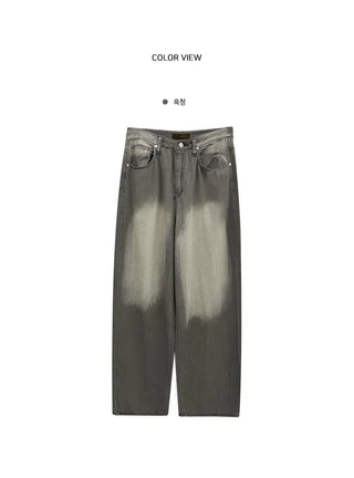 Cool summer denim ash brown Faded summer denim wide pt