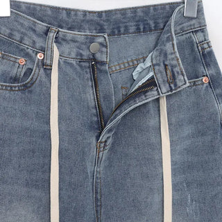 String denim pants