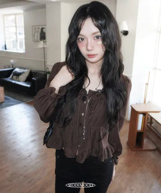 Gode ​​Frill Shirring Blouse - 4 colors