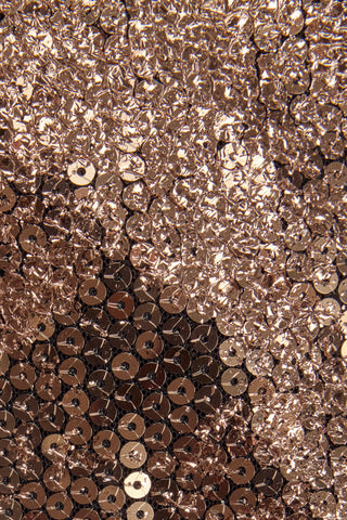 Embellished Straight-Neck Maxi Dress in Black Gold Foil
