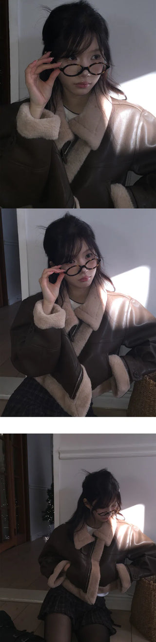 MOMU MADE Crop Mink Fur Shearling - 2 colors