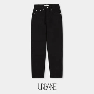 01black Regular Black Denim Pants
