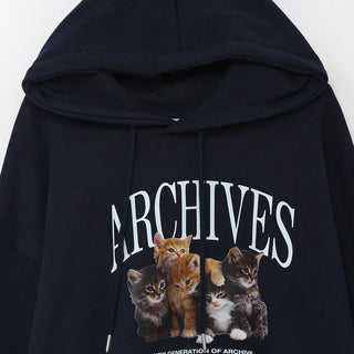 Cat Oversized Hoodie