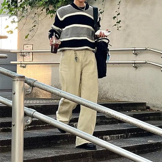 Asymmetrical Border Knit