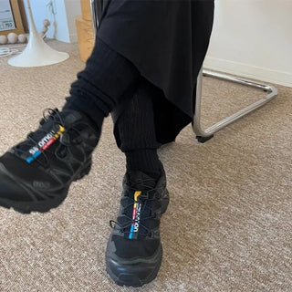 Ribbed long socks