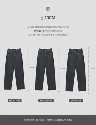 Planner Semi Wide Formy Long Denim PT