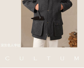 [CULTUM] Waterproof Wool Hunting Field Jacket