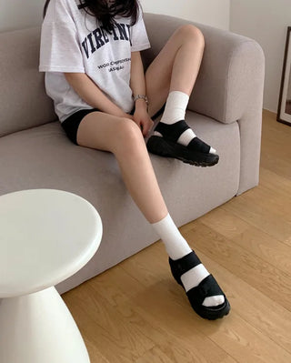 0440 Buckle Platform Sandals