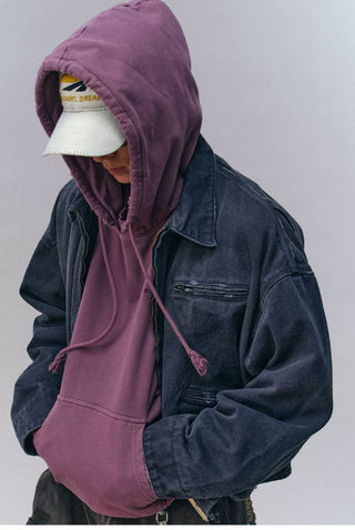 [Monterest] Washed Distressed Work Jacket
