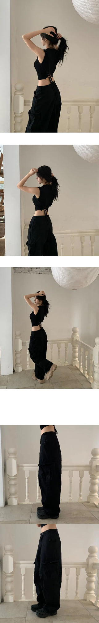 Model Praise/Fit Guaranteed Big Cargo Two-Buckle Long Pants - 4 Colors