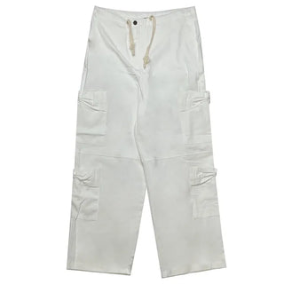(2 colors) Ribbon Cargo Pants