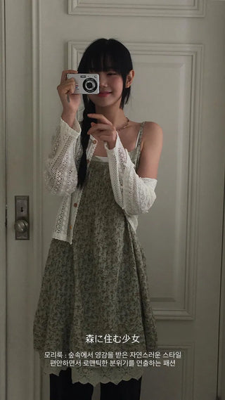 Forest Girl Sleeveless Dress ops