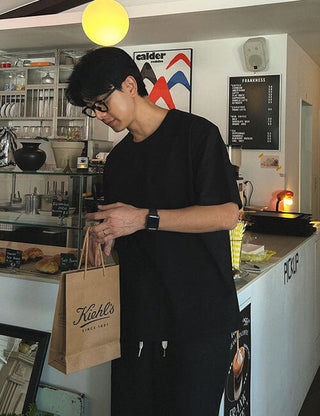 1 + 1 U-neck short-sleeve t-shirt (high Q)