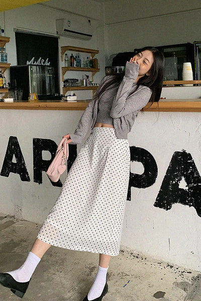 [Two-piece] Long sleeve cardigan