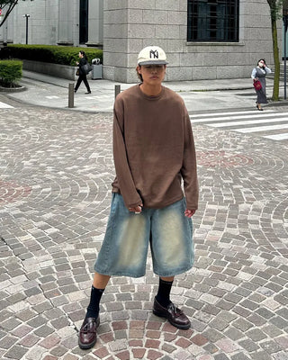 Vintage Wash Bermuda Denim