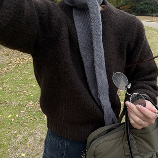 Wool round knit