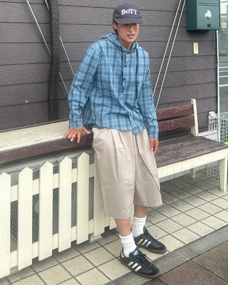 Oversized Banded Bermuda Pants