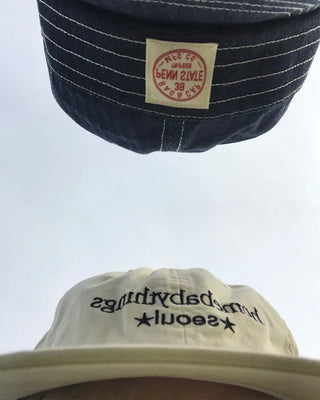 Denim Stitch Camp Cap