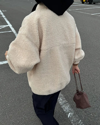 Warm Button Fleece Anorak