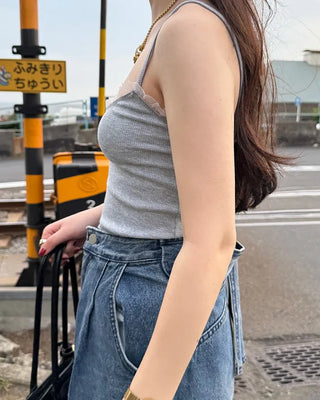 Lace Rib Sleeveless